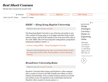 Tablet Screenshot of bestshortcourses.com